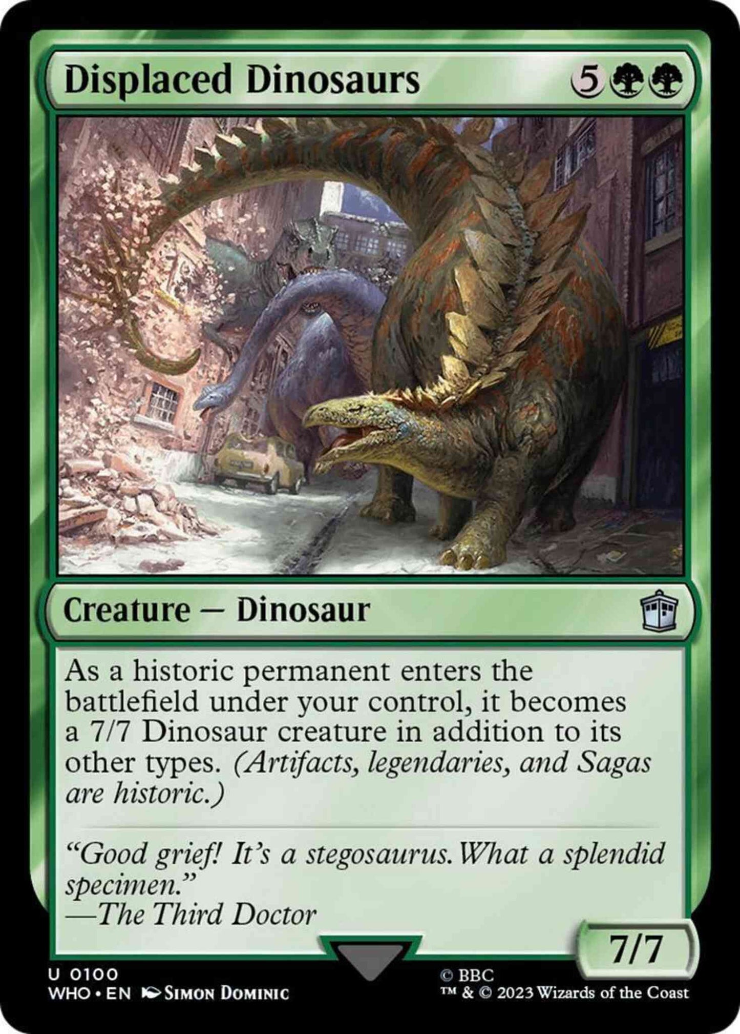 Displaced Dinosaurs [100] [Universes Beyond: Doctor Who] [Non-Foil]