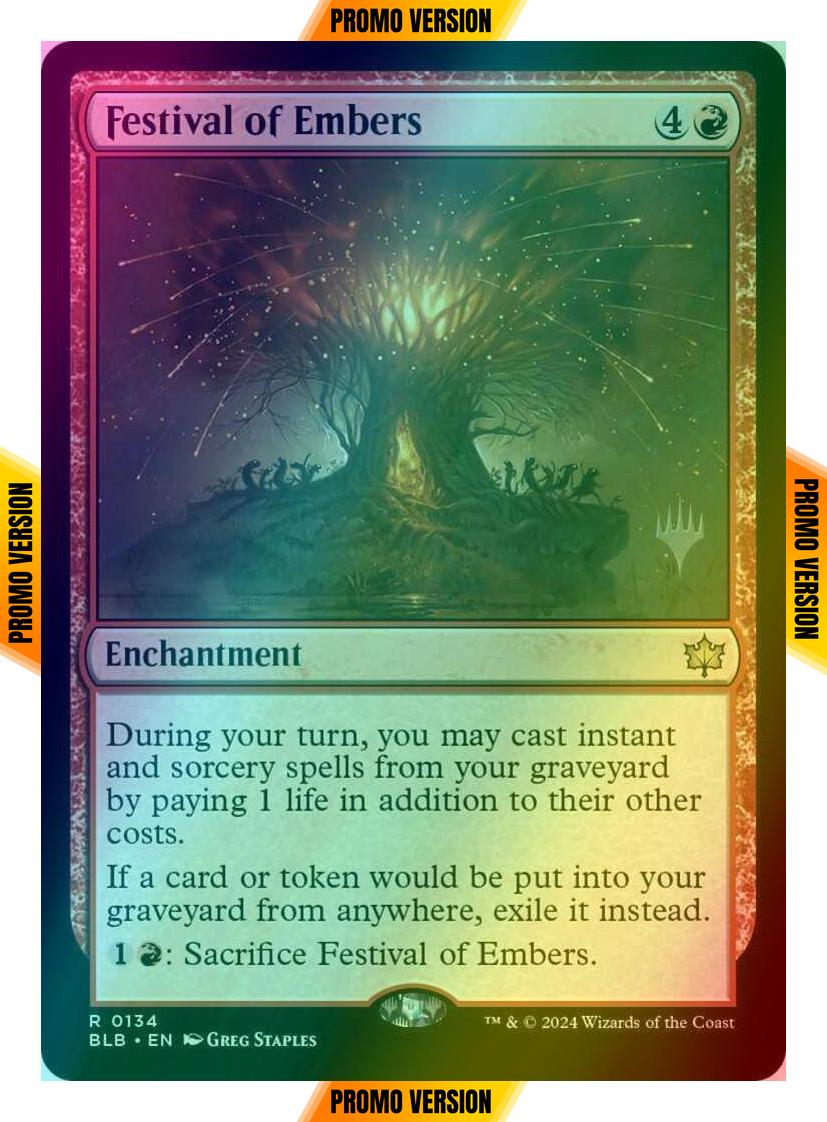 Festival of Embers [134p] [Promo Pack] [Bloomburrow: Promos] [Foil]