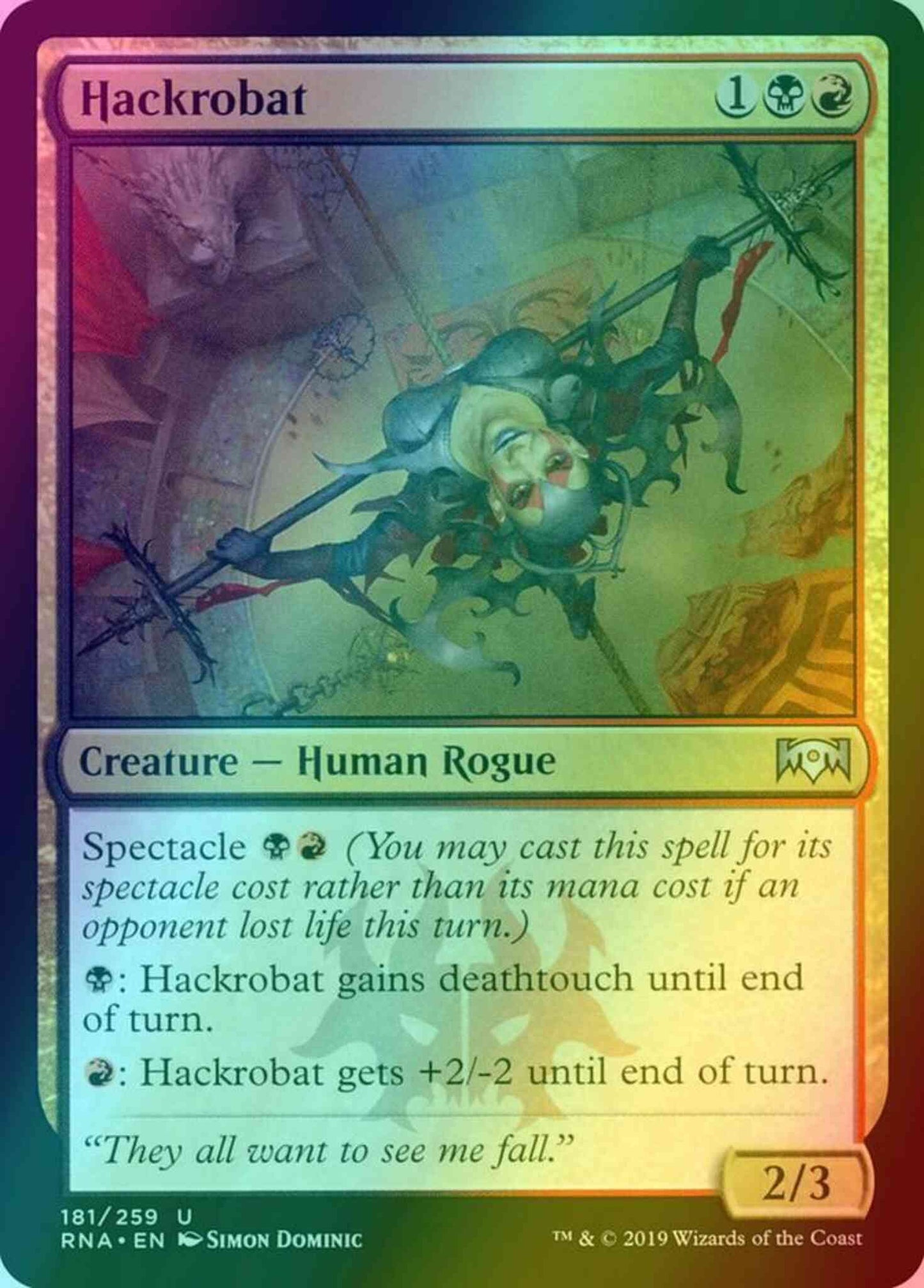 Hackrobat [181] [Ravnica Allegiance] [Foil]