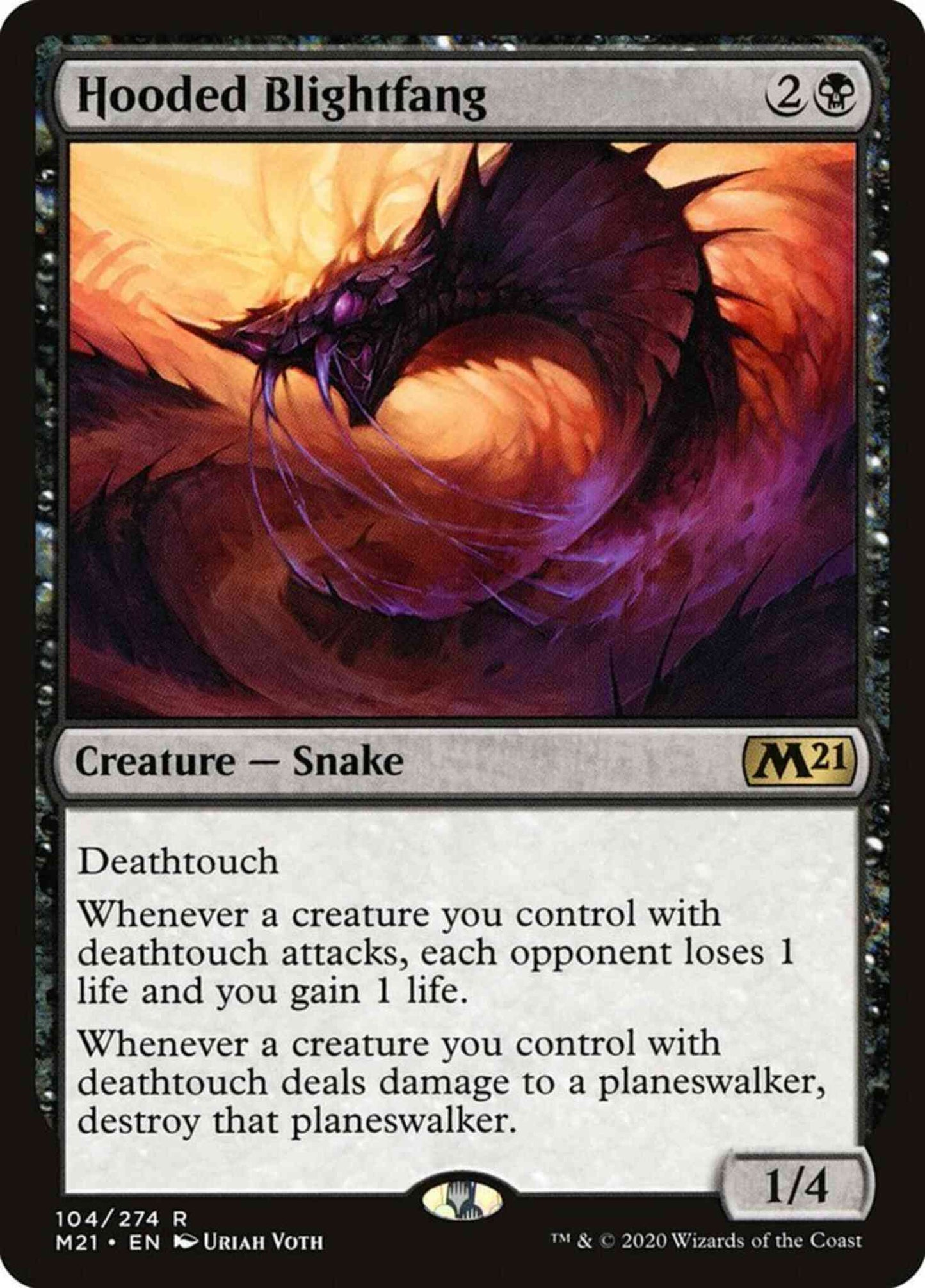 Hooded Blightfang [104] [Core Set 2021] [Non-Foil]