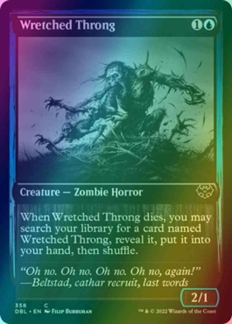 Wretched Throng [358] [Innistrad: Double Feature] [Foil]