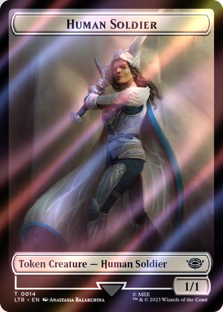 Food Token (22) // Human Soldier Token (14) [The Lord of the Rings: Tales of Middle-earth: Tokens] [Surge Foil]