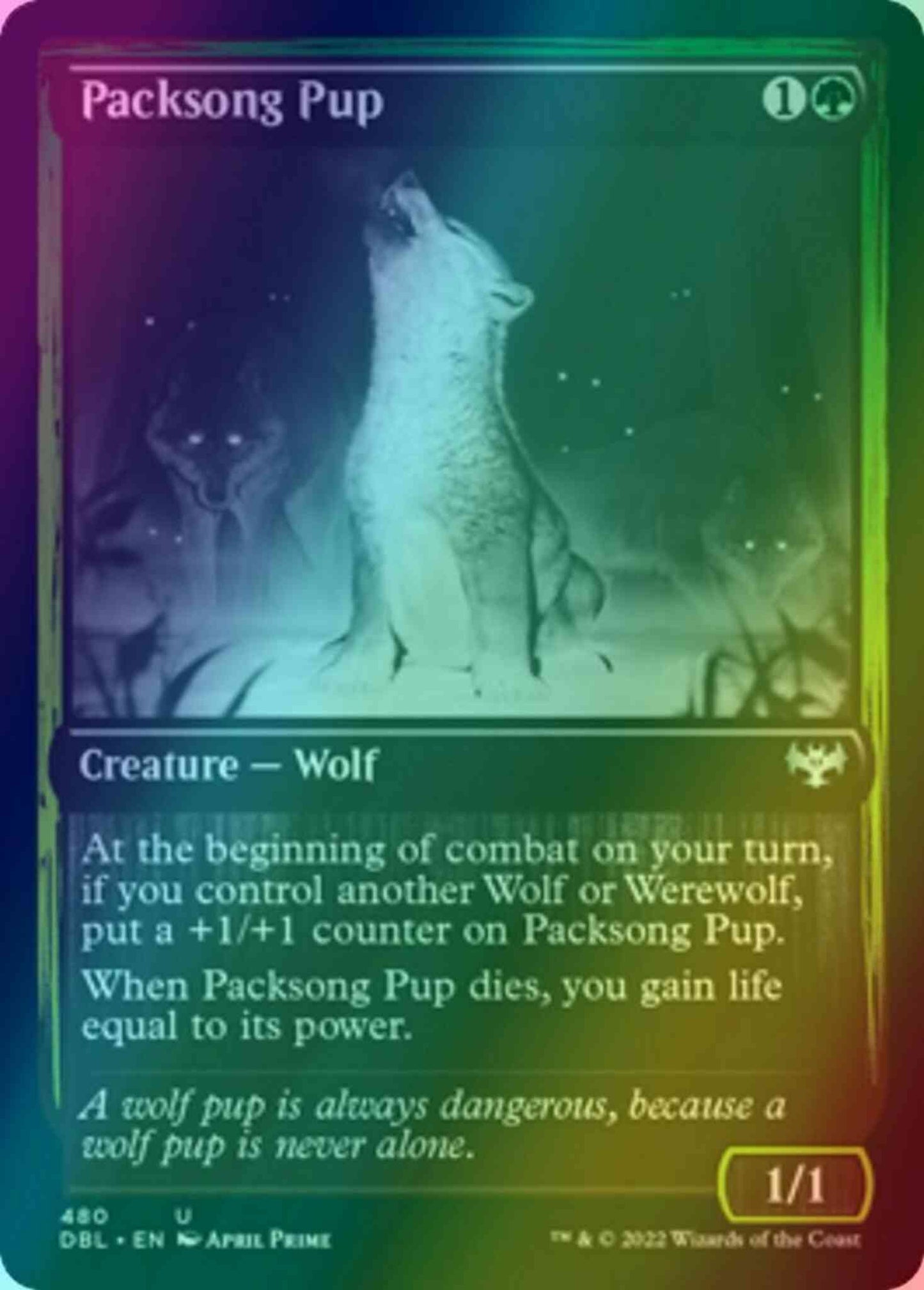 Packsong Pup [480] [Innistrad: Double Feature] [Foil]