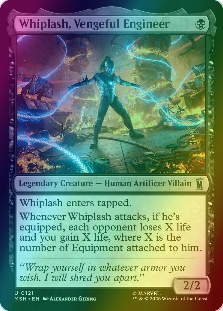 Whiplash, Vengeful Engineer [121] [Marvel Super Heroes] [Foil]