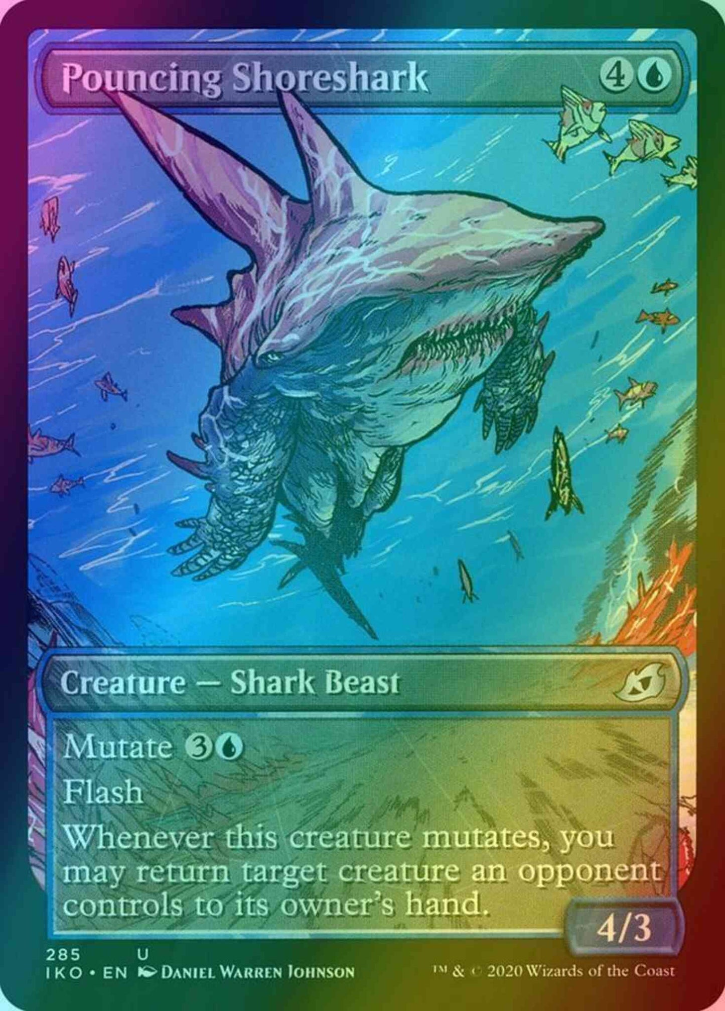 Pouncing Shoreshark [285] [Alternate Art] [Ikoria: Lair of Behemoths] [Foil]