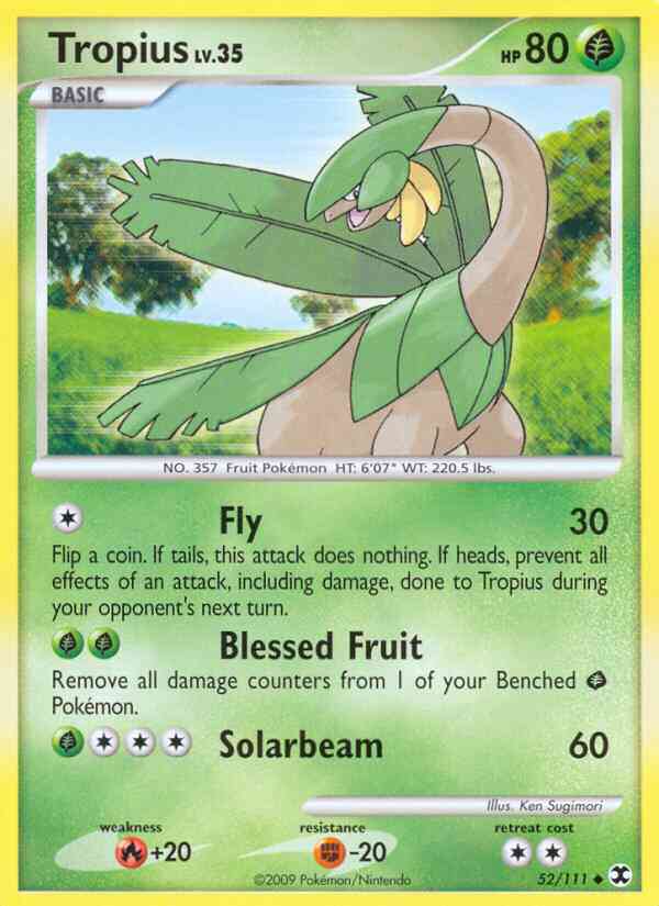 Tropius - 52/111 - Uncommon [pl2-52] [Reverse Holo]