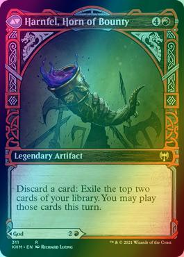 Birgi, God of Storytelling // Harnfel, Horn of Bounty [311] [Showcase] [Kaldheim] [Foil]