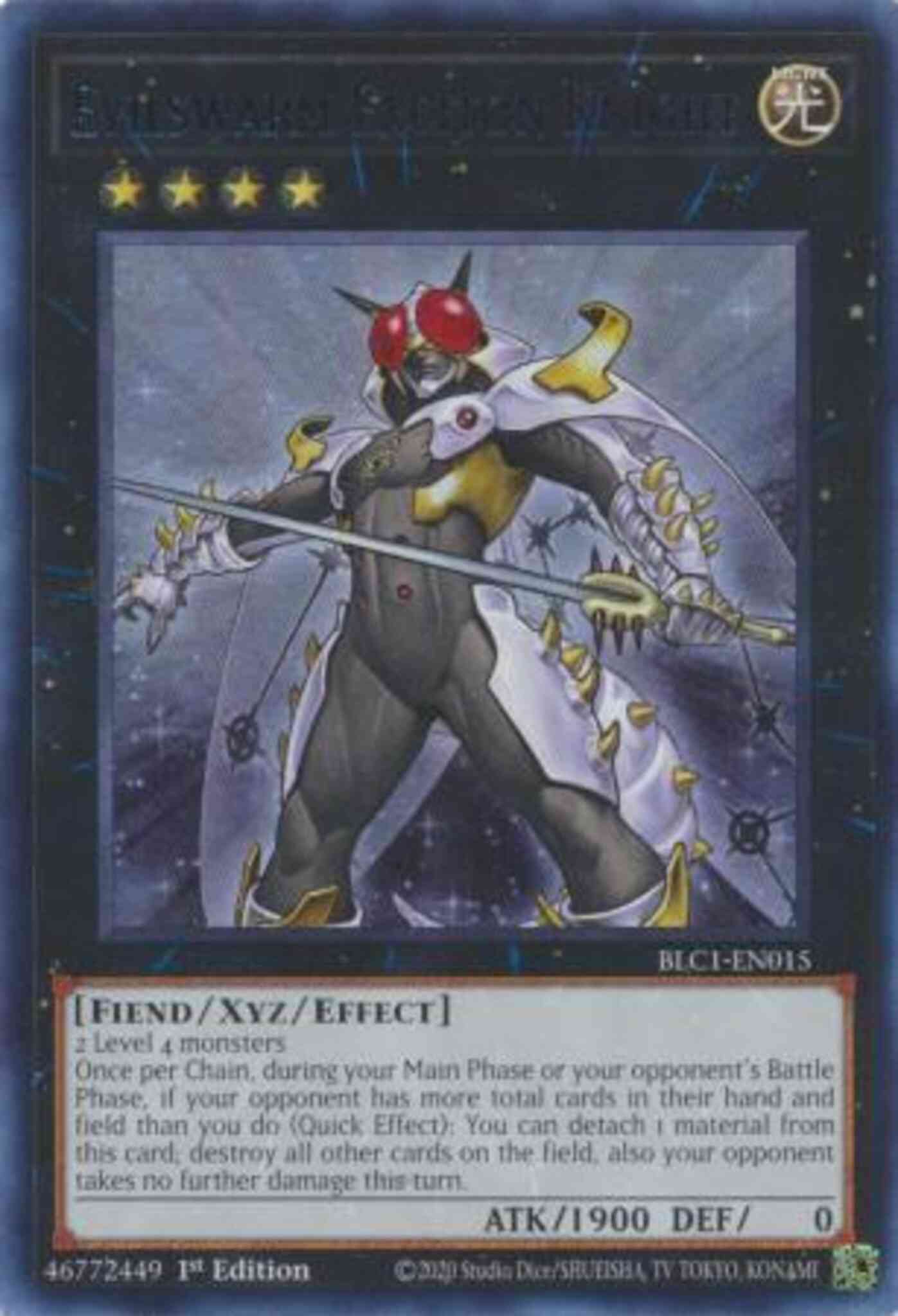 Evilswarm Exciton Knight - Silver - BLC1-EN015 - Ultra Rare - 1st Edition