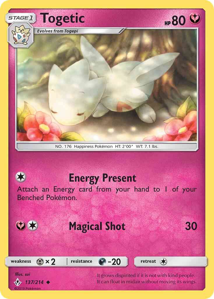 Togetic - 137/214 - Uncommon [sm10-137] [Reverse Holo]