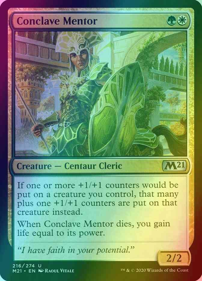 Conclave Mentor [216] [Core Set 2021] [Foil]
