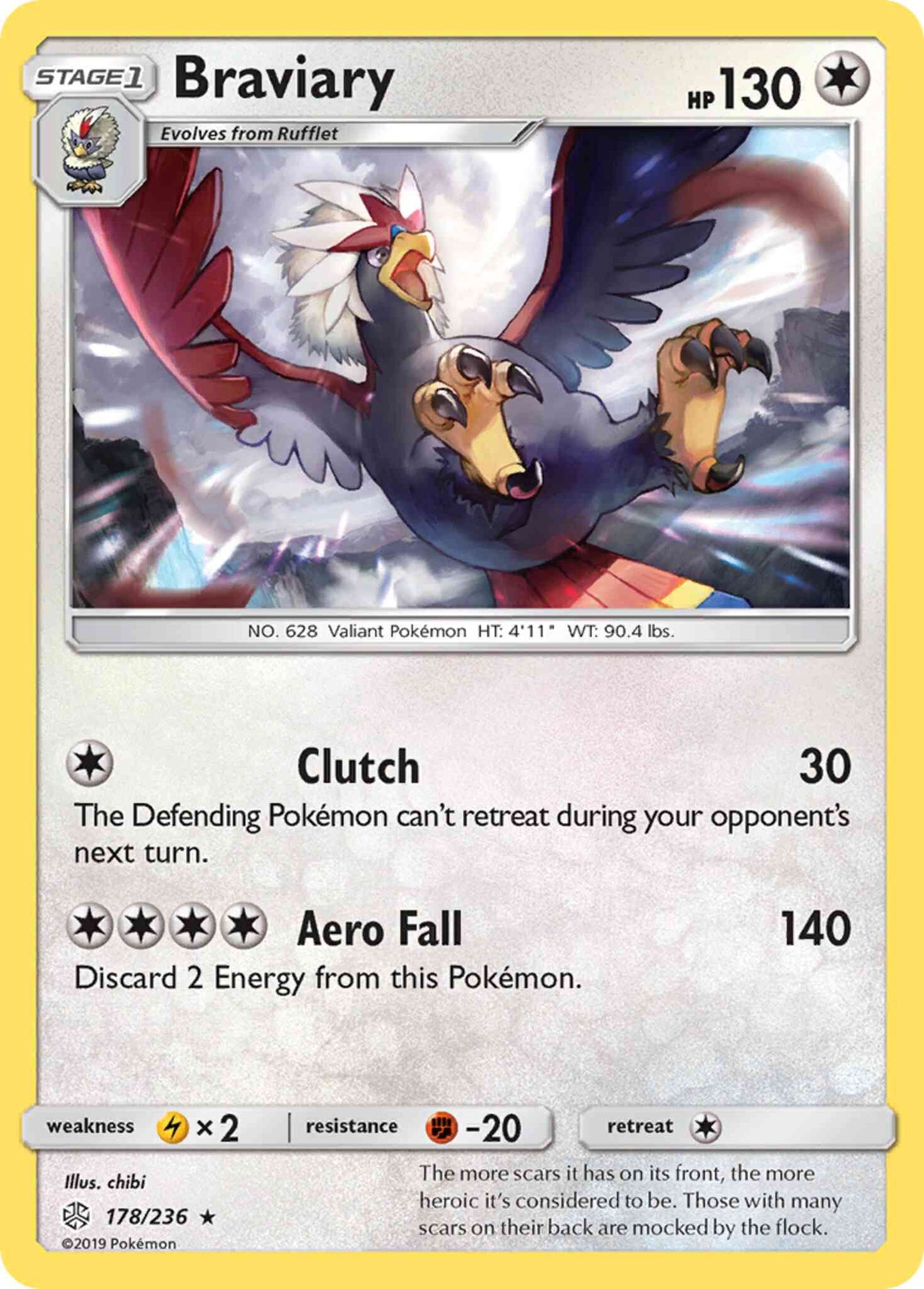 Braviary - 178/236 - Rare [sm12-178] [Reverse Holo]