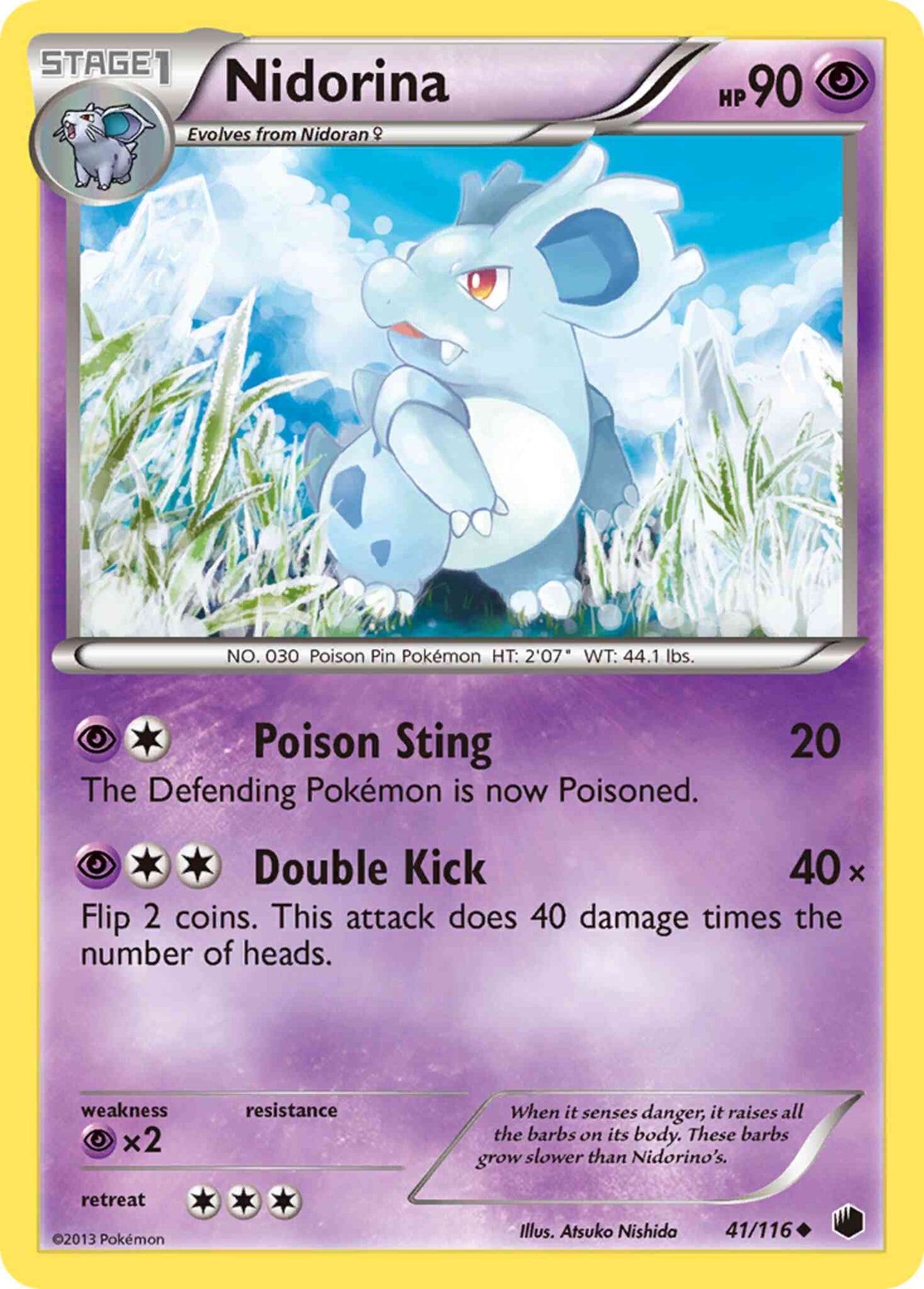 Nidorina - 41/116 - Uncommon [bw9-41] [Non-Holo]