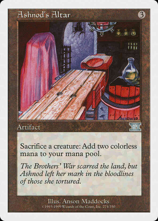 Ashnod's Altar [274] [Classic Sixth Edition] [Non-Foil]