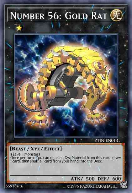 Number 56: Gold Rat - ZTIN-EN013 - Super Rare - 1st Edition
