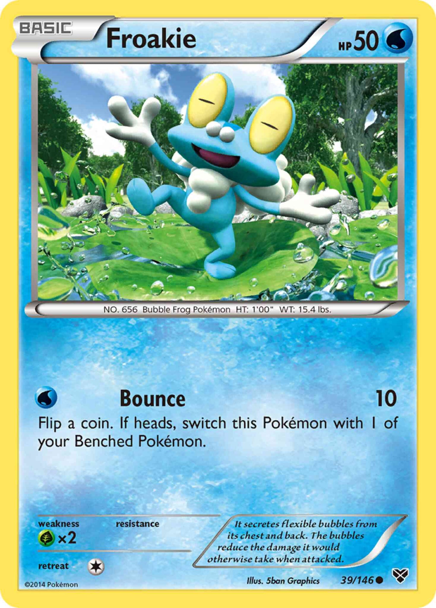 Froakie - 39/146 - Common [xy1-39] [Reverse Holo]