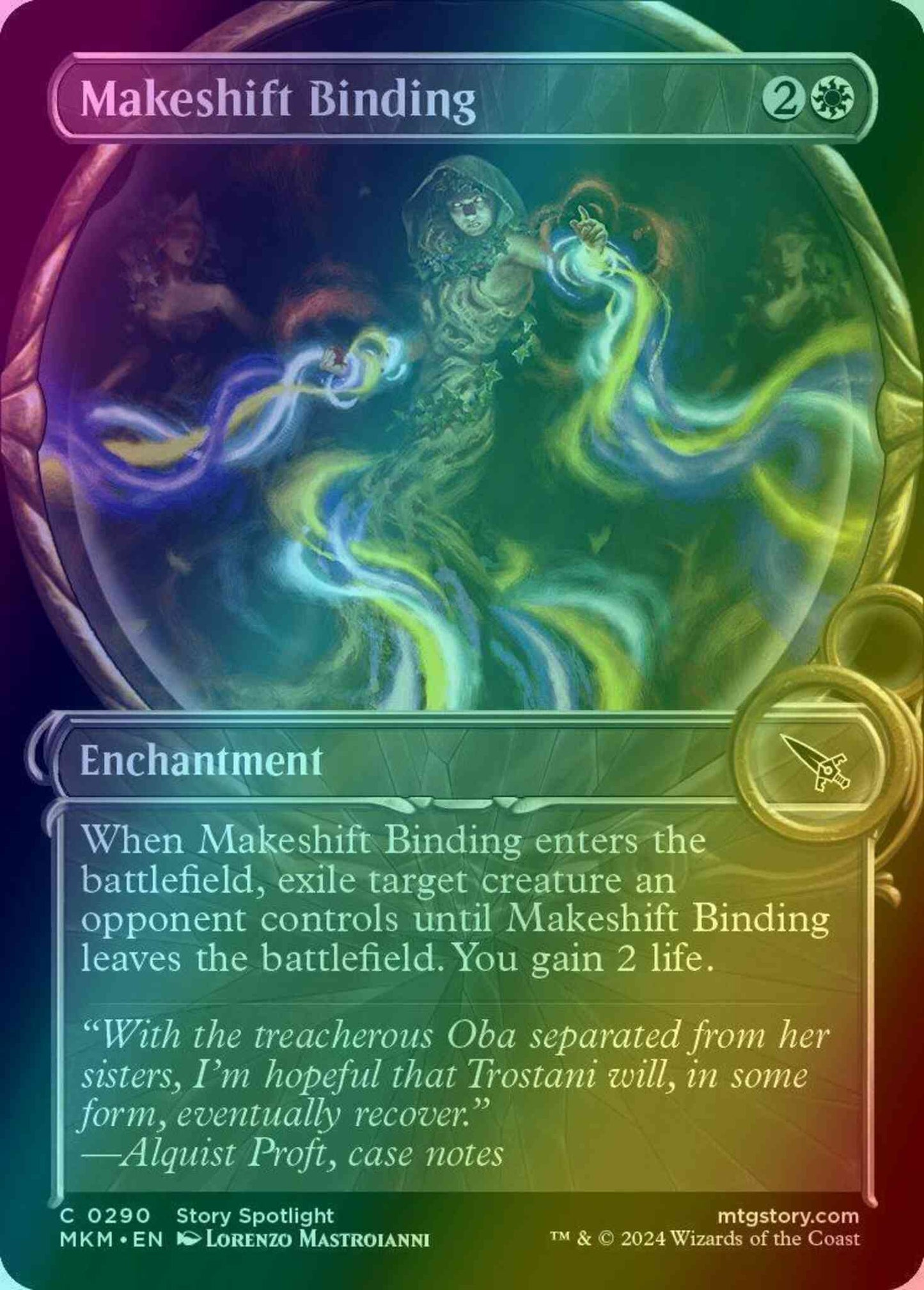Makeshift Binding [290] [Magnified Showcase] [Murders at Karlov Manor] [Foil]