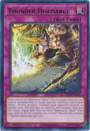 Thunder Discharge - GRCR-EN035 - Rare - 1st Edition