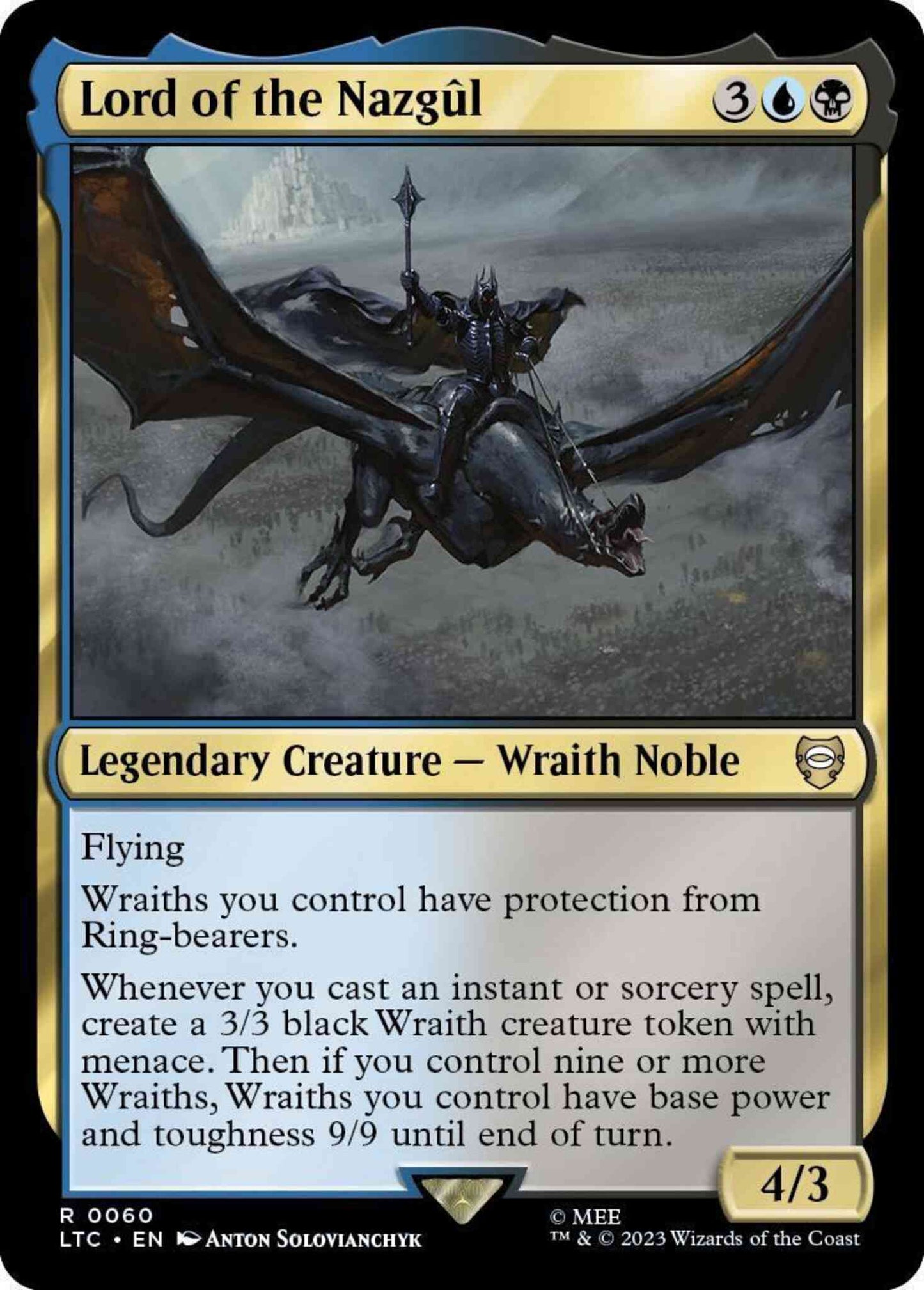 Lord of the Nazgûl [60] [The Lord of the Rings: Tales of Middle-earth: Commander] [Non-Foil]