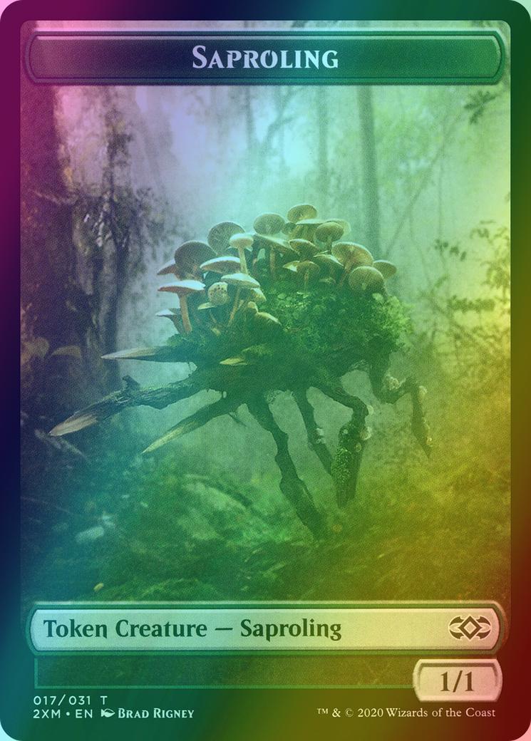 Copy Token (31) // Saproling Token (17) [Double Masters Tokens] [Foil]