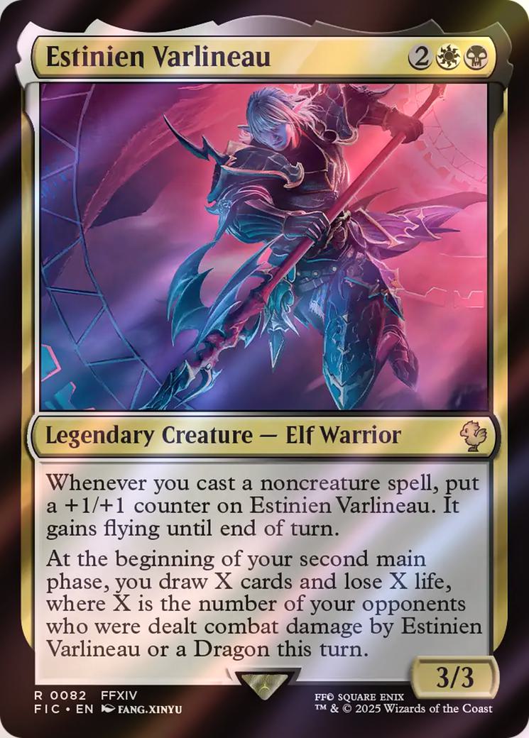 Estinien Varlineau [82] [FINAL FANTASY: Commander] [Surge Foil]