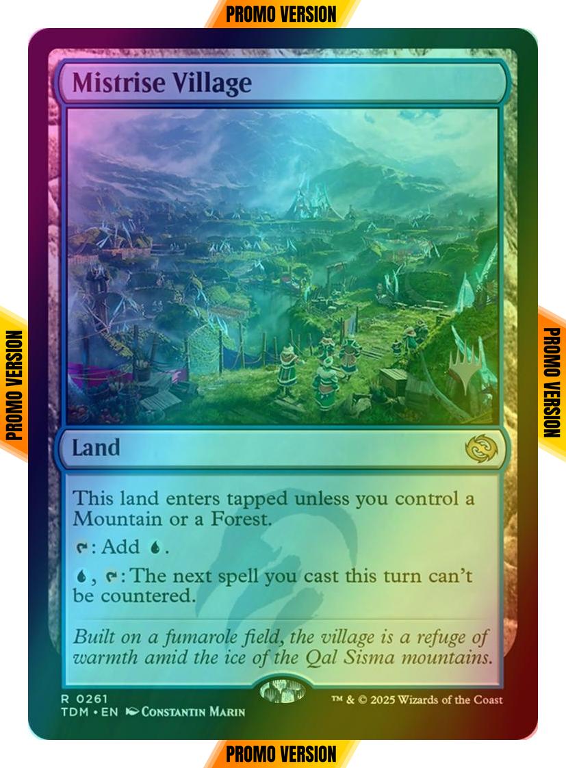 Mistrise Village [261p] [Promo Pack] [Tarkir: Dragonstorm: Promos] [Foil]
