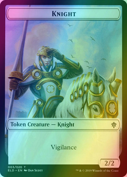 Food Token (18) // Knight Token (03) [Throne of Eldraine Tokens] [Foil]