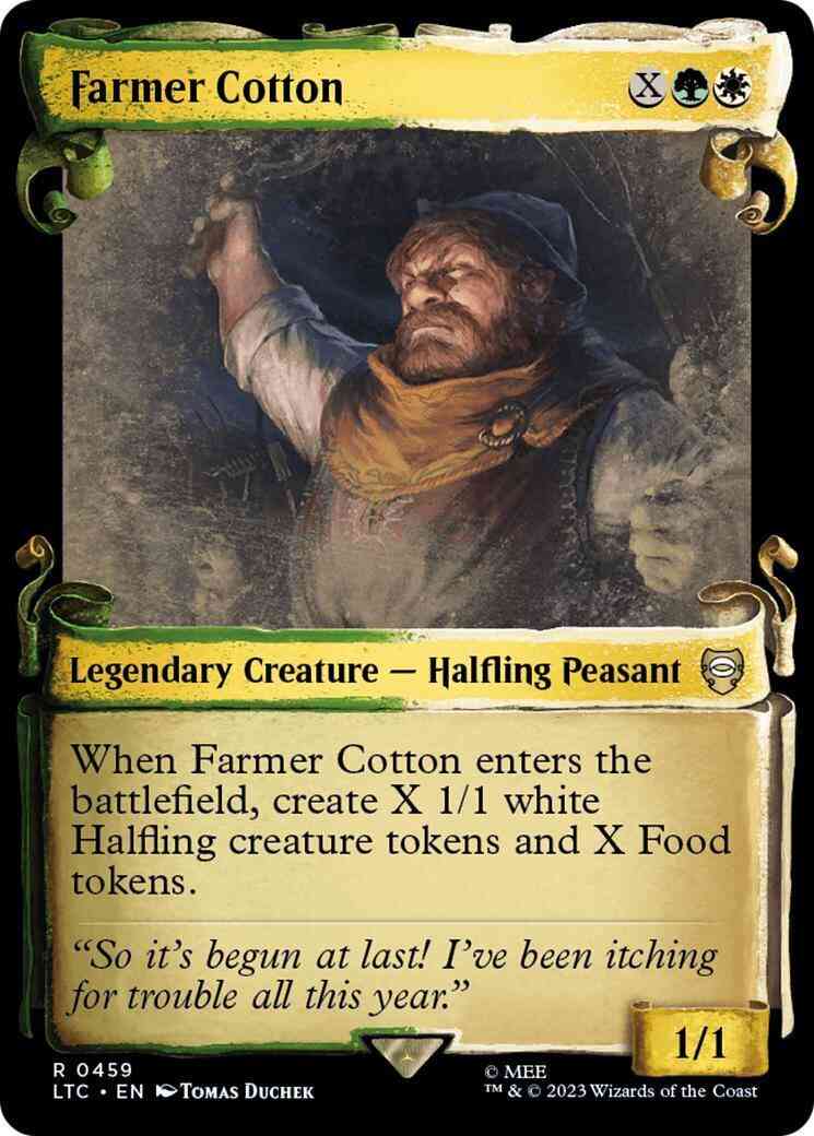 Farmer Cotton [459] [Scrolls Showcase] [The Lord of the Rings: Tales of Middle-earth: Commander] [Non-Foil]