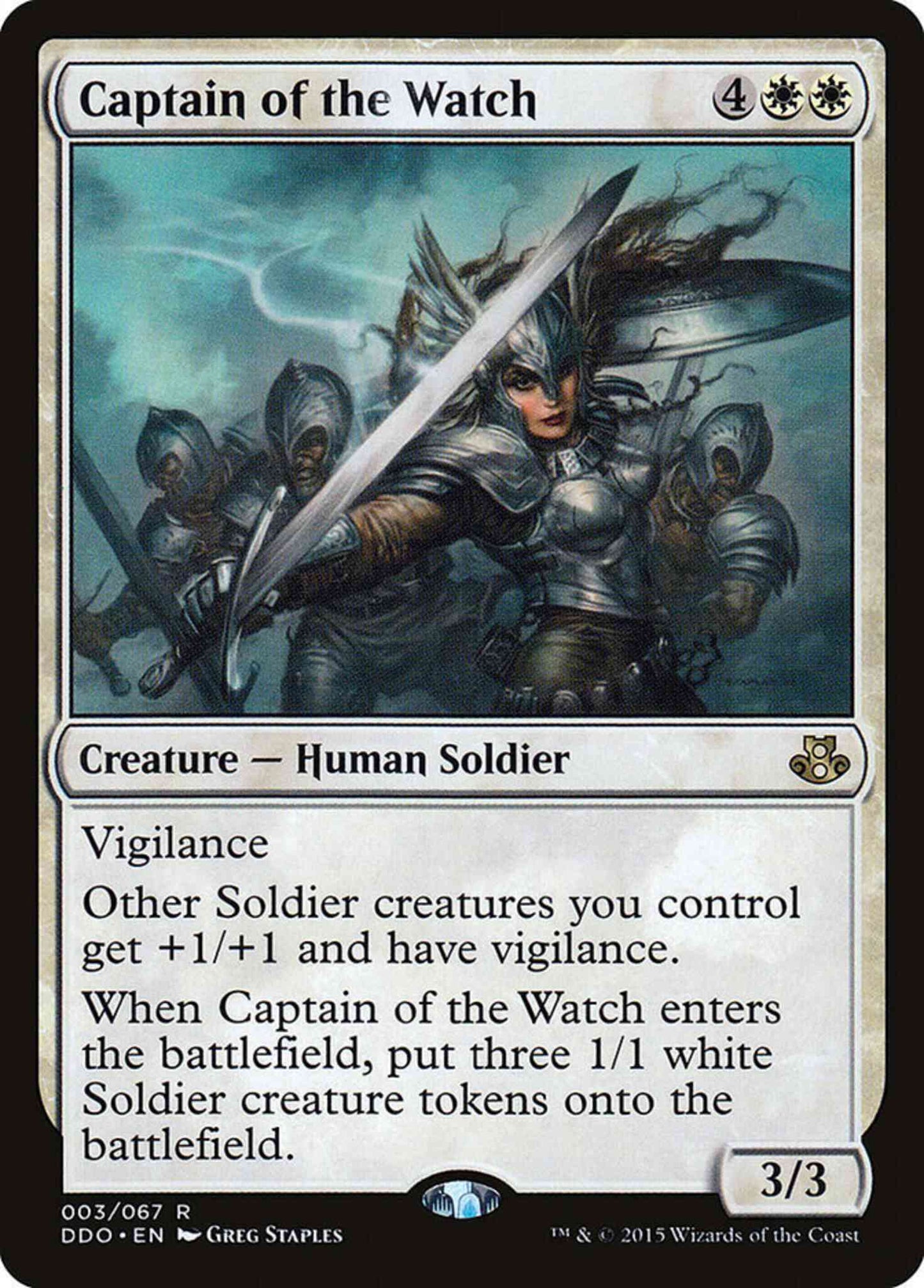 Captain of the Watch [3] [Duel Decks Elspeth vs Kiora] [Non-Foil]