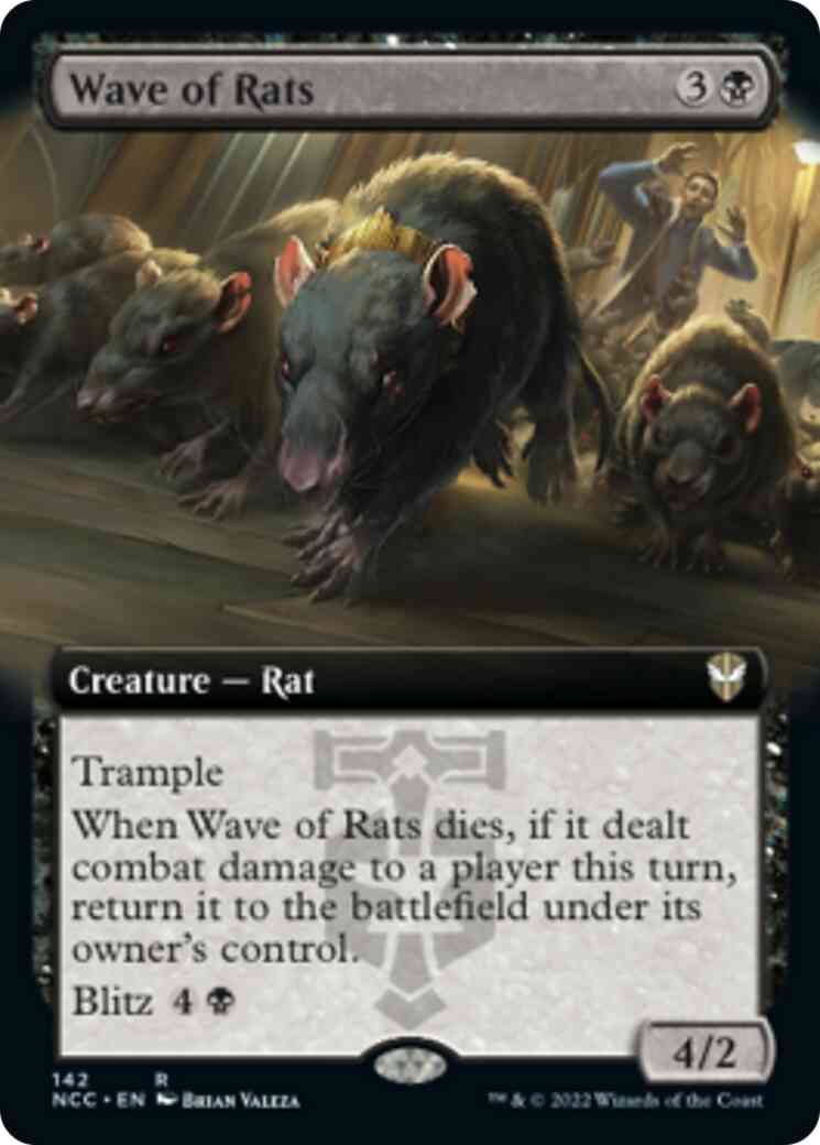 Wave of Rats [142] [Extended Art] [Streets of New Capenna: Commander] [Non-Foil]