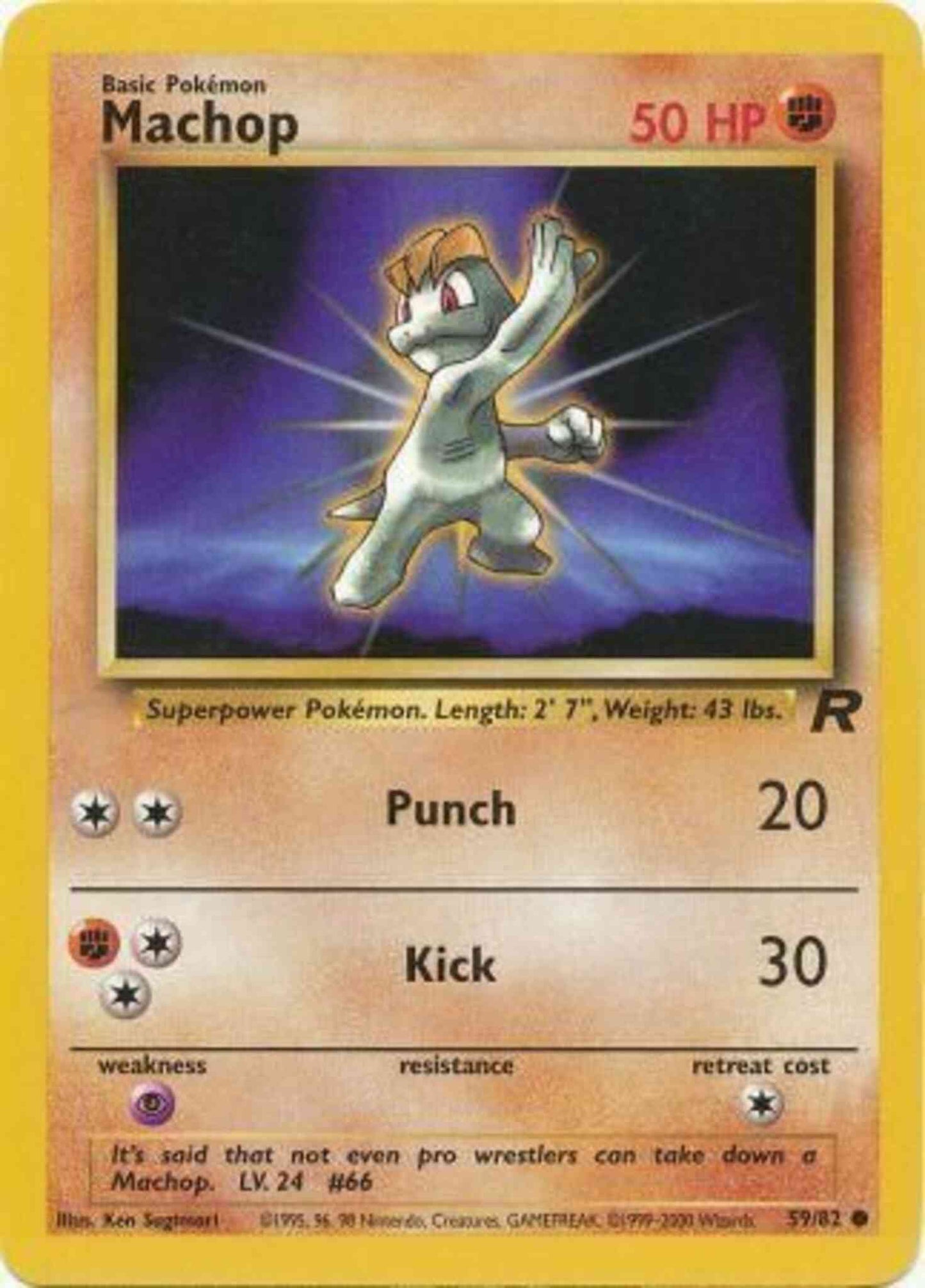 Machop - 59/82 - Common - Unlimited [base5U-59] [Non-Holo]