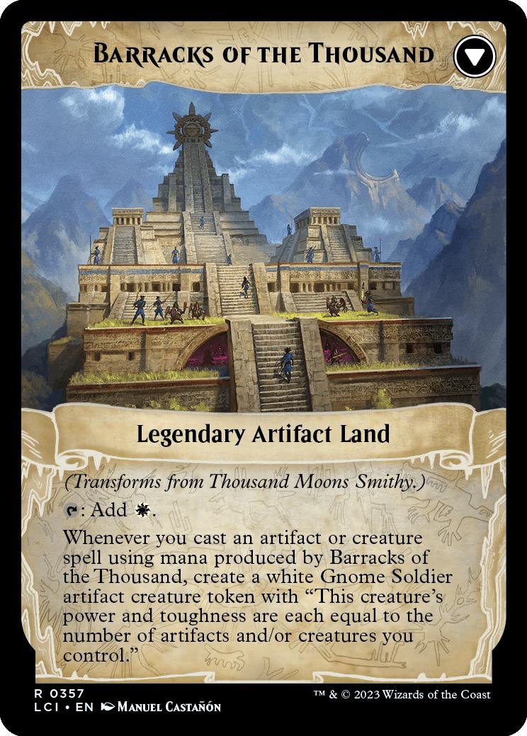 Thousand Moons Smithy // Barracks of the Thousand [357] [Extended Art] [The Lost Caverns of Ixalan] [Non-Foil]