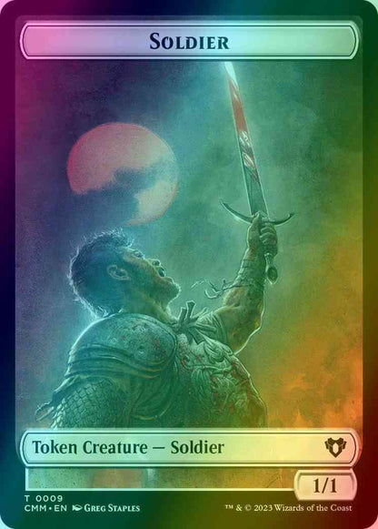 Soldier Token (09) // Zombie Token (13) [Commander Masters: Tokens] [Foil]