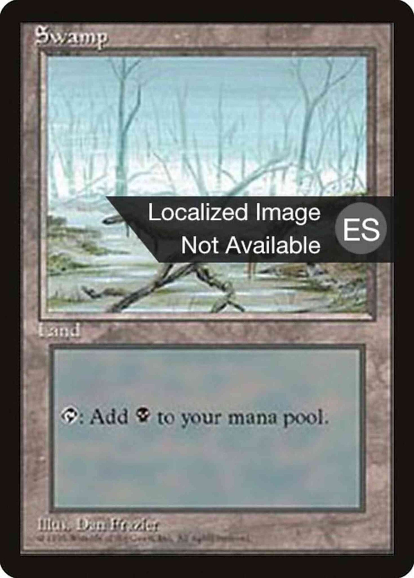 Swamp - Chinese [Bottom Branch From Right] [370] [Fourth Edition Black Border: Chinese] [Non-Foil]