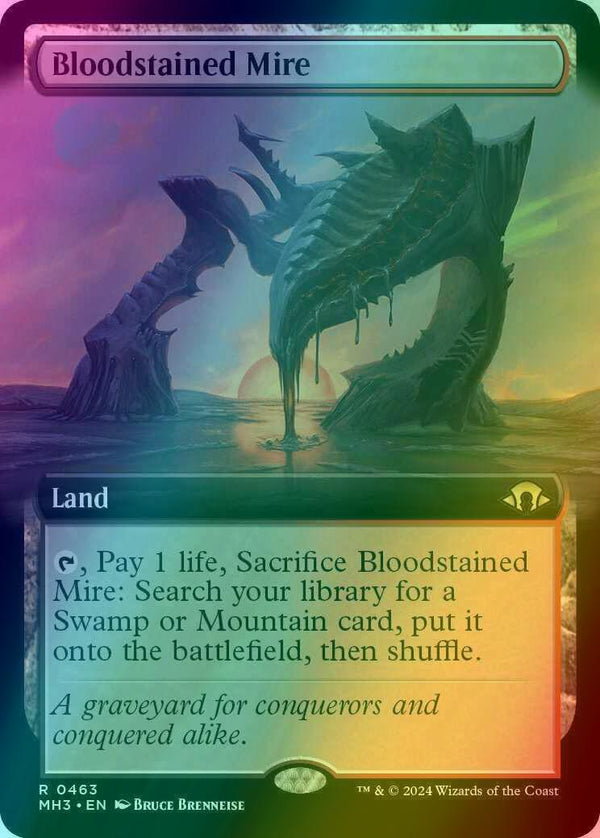 Bloodstained Mire [463] [Extended Art] [Modern Horizons 3] [Foil]
