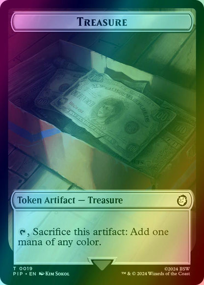 Soldier Token (04) // Treasure Token (19) [Fallout: Tokens] [Foil]