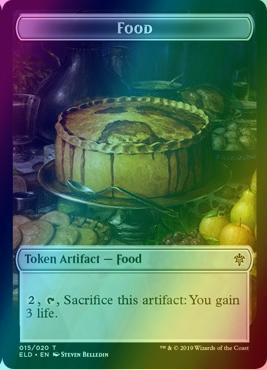 Boar Token (09) // Food Token (15) [Throne of Eldraine Tokens] [Foil]