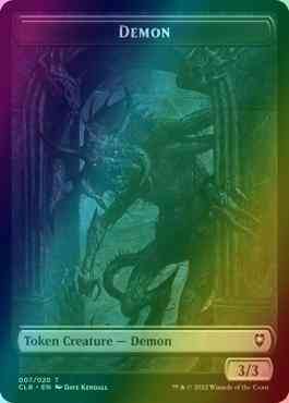 Demon Token (07) // Treasure Token (17) [Commander Legends: Battle for Baldur's Gate: Tokens] [Foil]