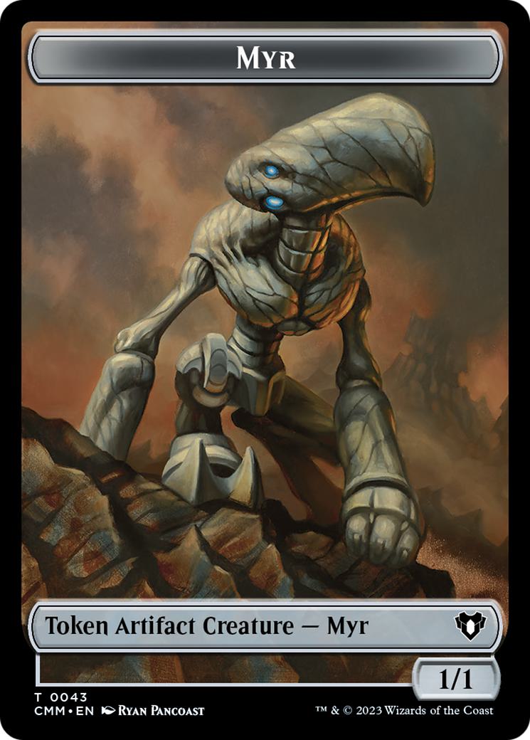 City's Blessing Token (49) // Myr Token (43) [Commander Masters: Tokens] [Non-Foil]