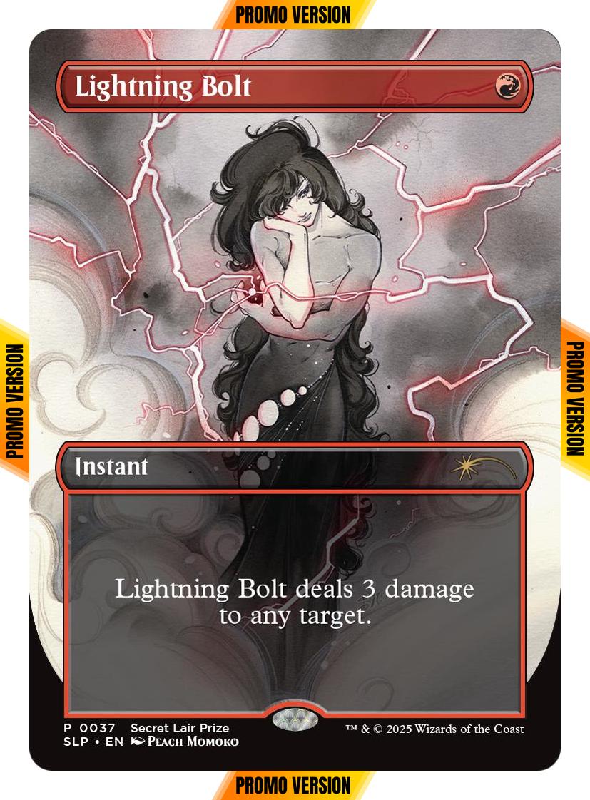 Lightning Bolt [0037] [Borderless] [Secret Lair Promo] [Non-Foil]