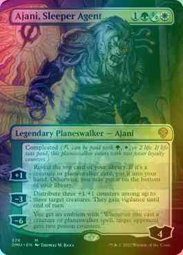 Ajani, Sleeper Agent [376] [Borderless] [Phyrexianized] [Dominaria United] [Foil]