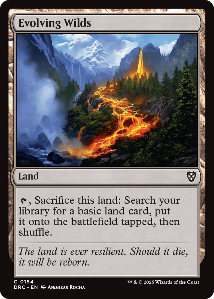 Evolving Wilds [154] [Aetherdrift: Commander] [Non-Foil]