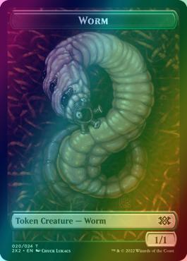 Vampire Token (09) // Worm Token (20) [Double Masters 2022: Tokens] [Foil]