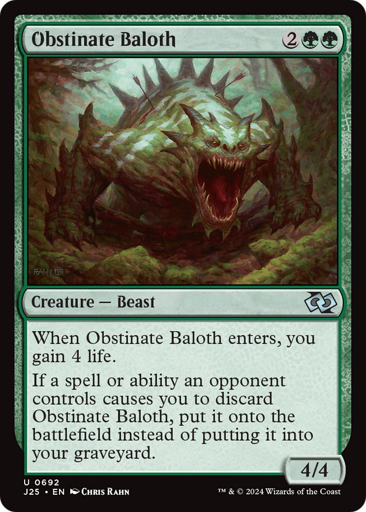 Obstinate Baloth [692] [Foundations: Jumpstart] [Non-Foil]