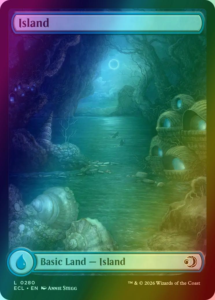 Island [280] [Full Art] [Shadowmoor] [Lorwyn Eclipsed] [Foil]