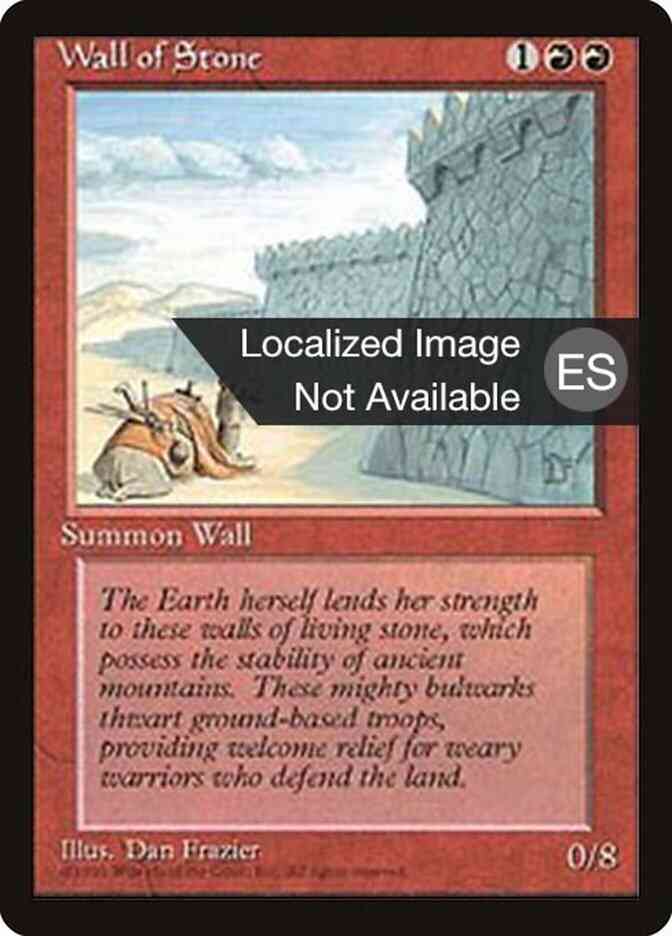 Wall of Stone - Japanese [231] [Fourth Edition Black Border: Japanese] [Non-Foil]