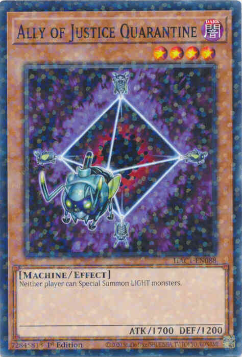 Ally of Justice Quarantine - HAC1-EN088 - Duel Terminal Normal Parallel Rare - 1st Edition