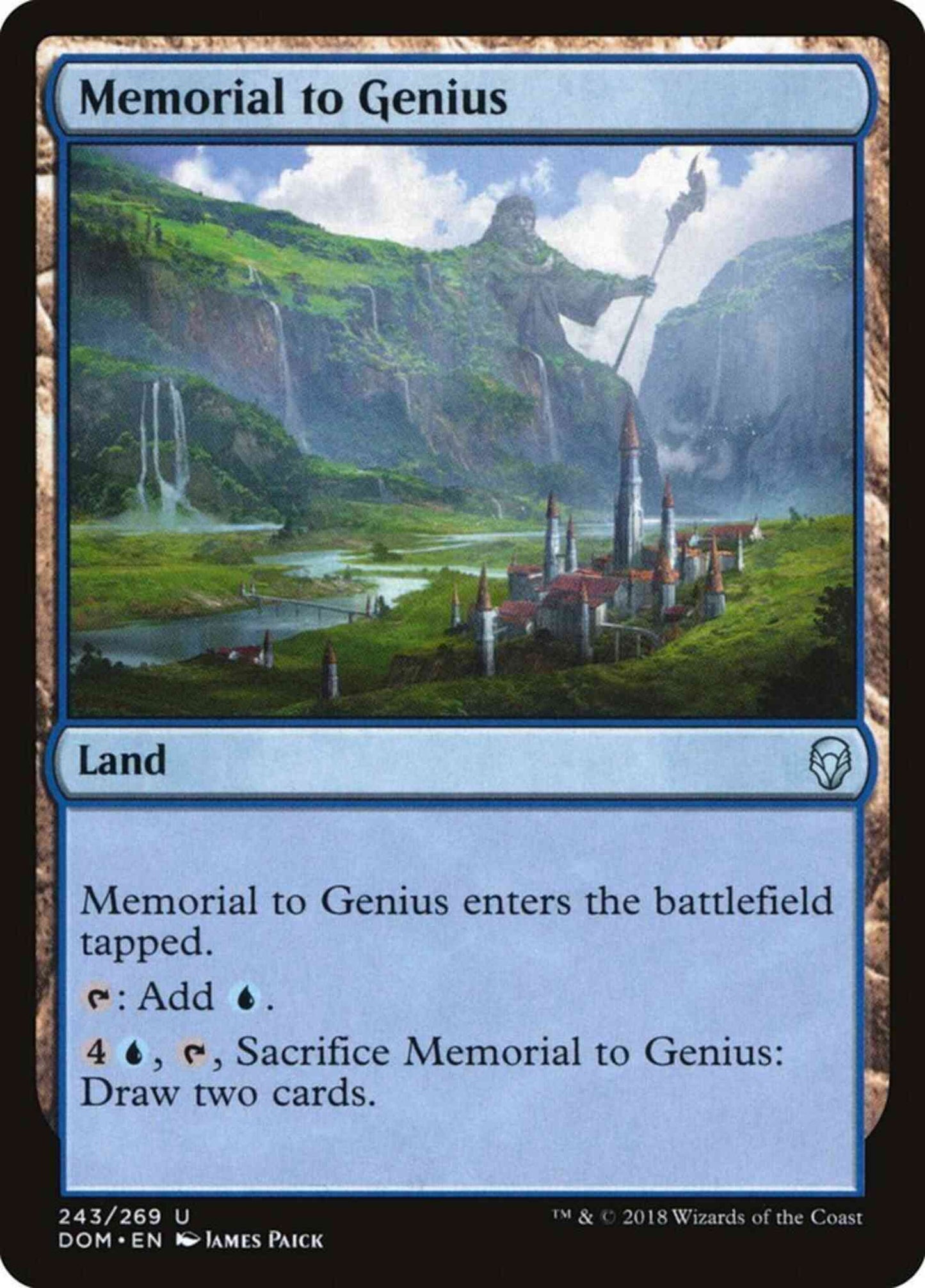 Memorial to Genius [243] [Dominaria] [Non-Foil]