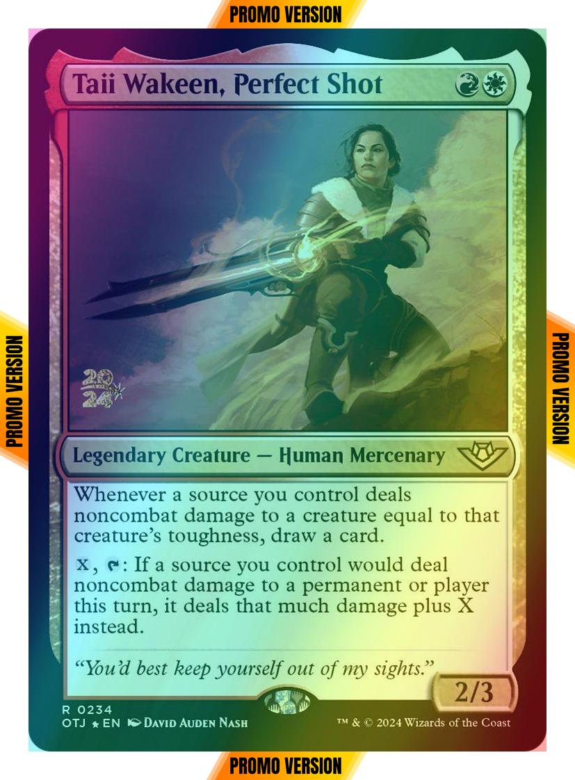 Taii Wakeen, Perfect Shot [234s] [Prerelease] [Outlaws of Thunder Junction: Promos] [Foil]