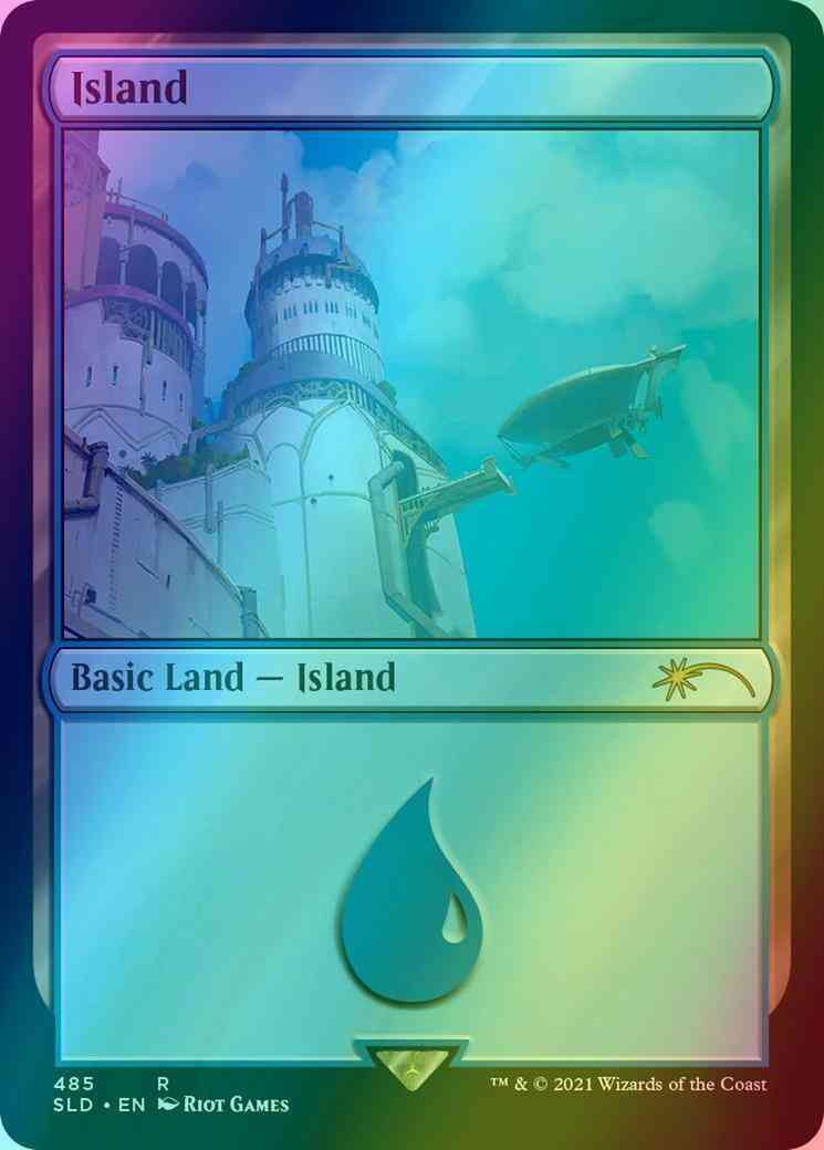 Island [0485] [Arcane] [Secret Lair Drop] [Foil]