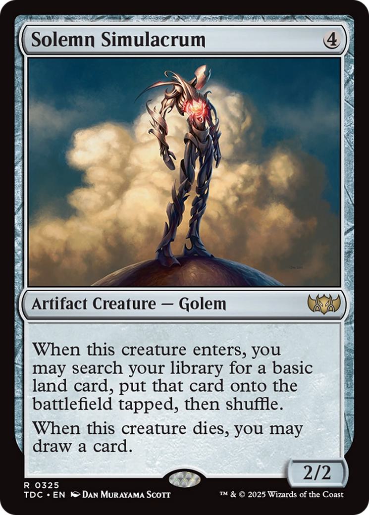 Solemn Simulacrum [325] [Tarkir: Dragonstorm: Commander] [Non-Foil]